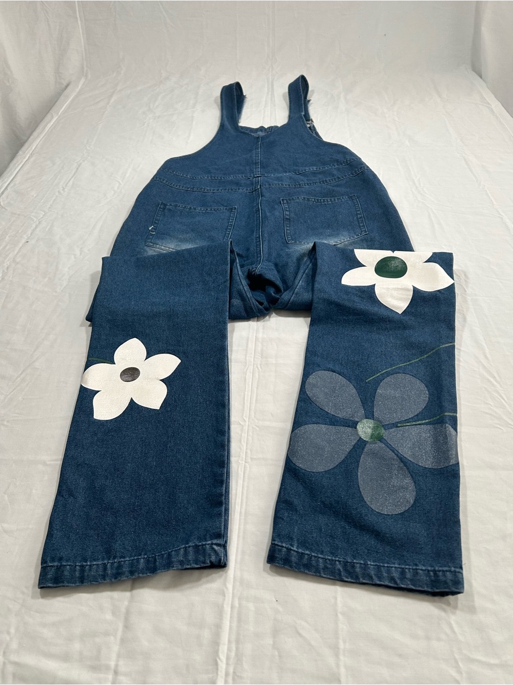 NWOT Sexyshine Women’s Classic Distressed Denim Bib Overalls - Picture 9 of 14